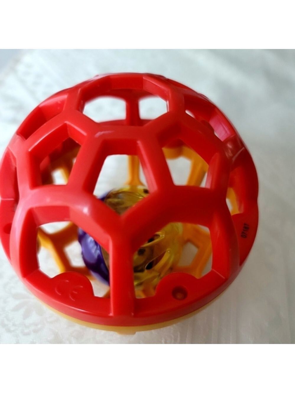 Little Hero Red and Yellow Rattle Ball for Babies